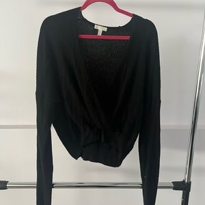 Black knit sweater